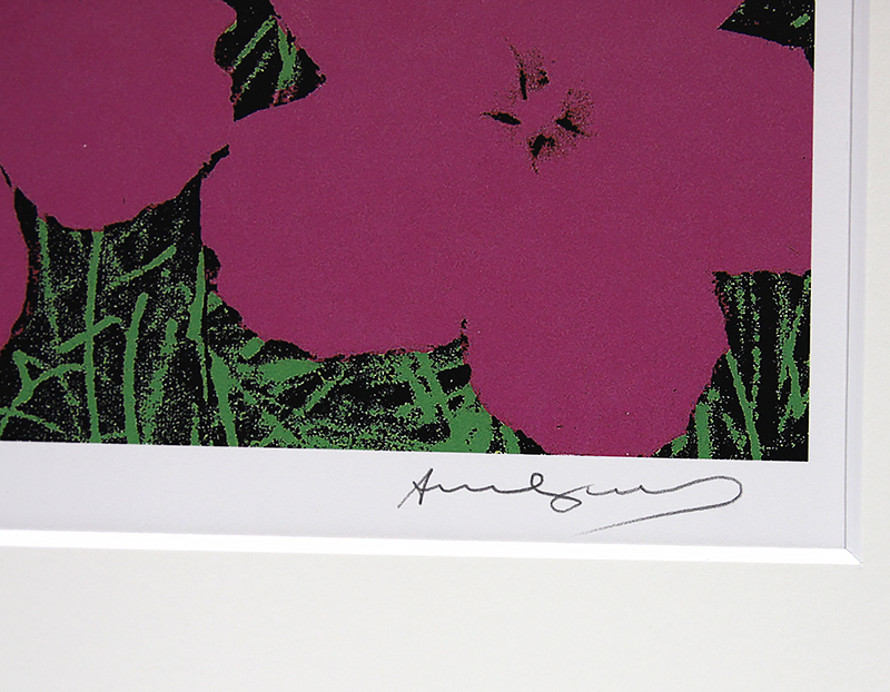 アンディ・ウォーホル 直筆サイン シルク 証明書「Double Mickey Mouse