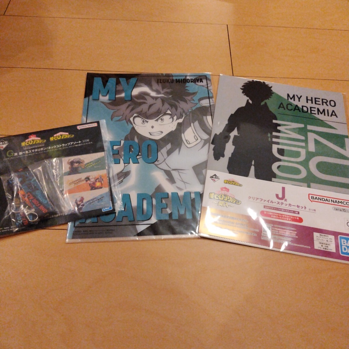 バンダイ クリアファイル＆ステッカー 緑谷出久＆轟焦凍 2枚セット