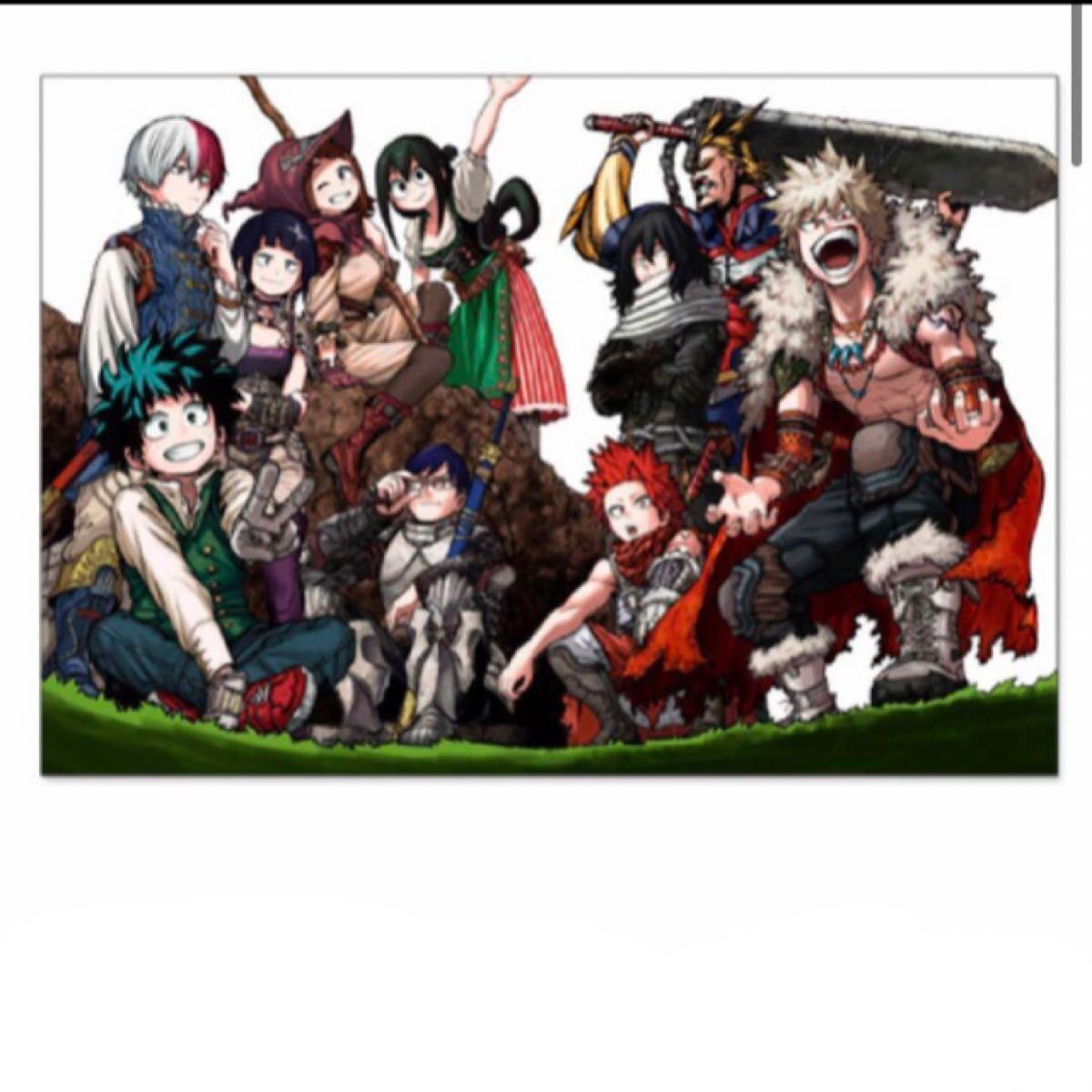 僕のヒーローアカデミア 高級複製原画 複製原画 十傑 ヒロアカ 爆豪 緑