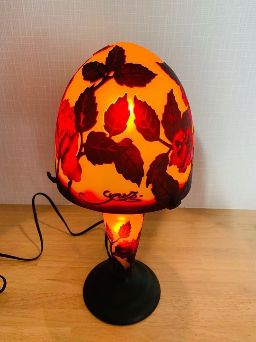レトロ品 エミール・ガレ エミールガレ風 スタンドランプ ランプ