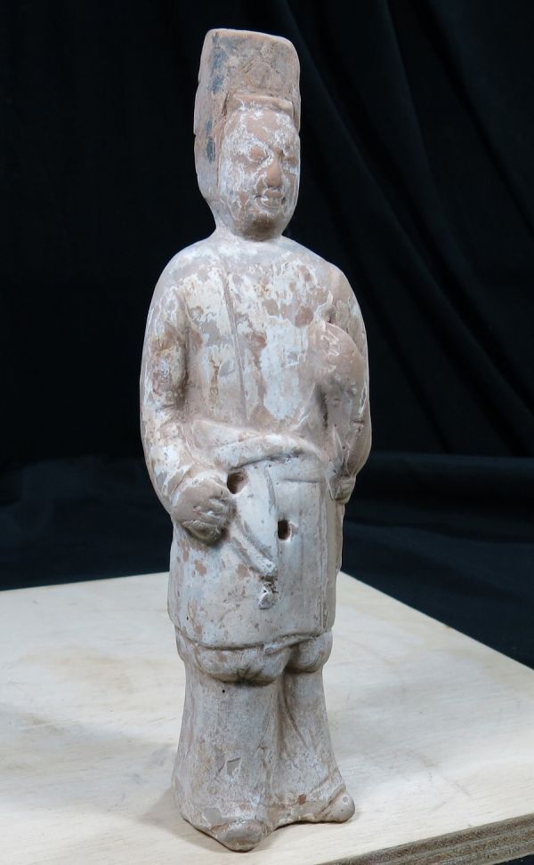 HOT，2025 d 籠冠人物俑 北魏～北斉時代 6～7世紀 珍品 遺跡発掘品