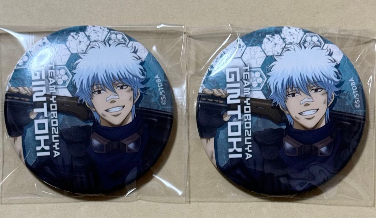 銀魂 ステンドグラス風 バッジ 坂田銀時 銀魂 ステンドグラス風