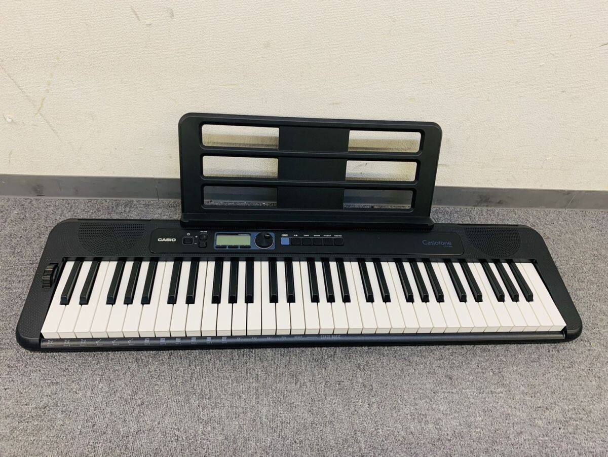ほぼ新品CASIO CT-S300 61鍵電子ピアノキーボード AC 譜面台