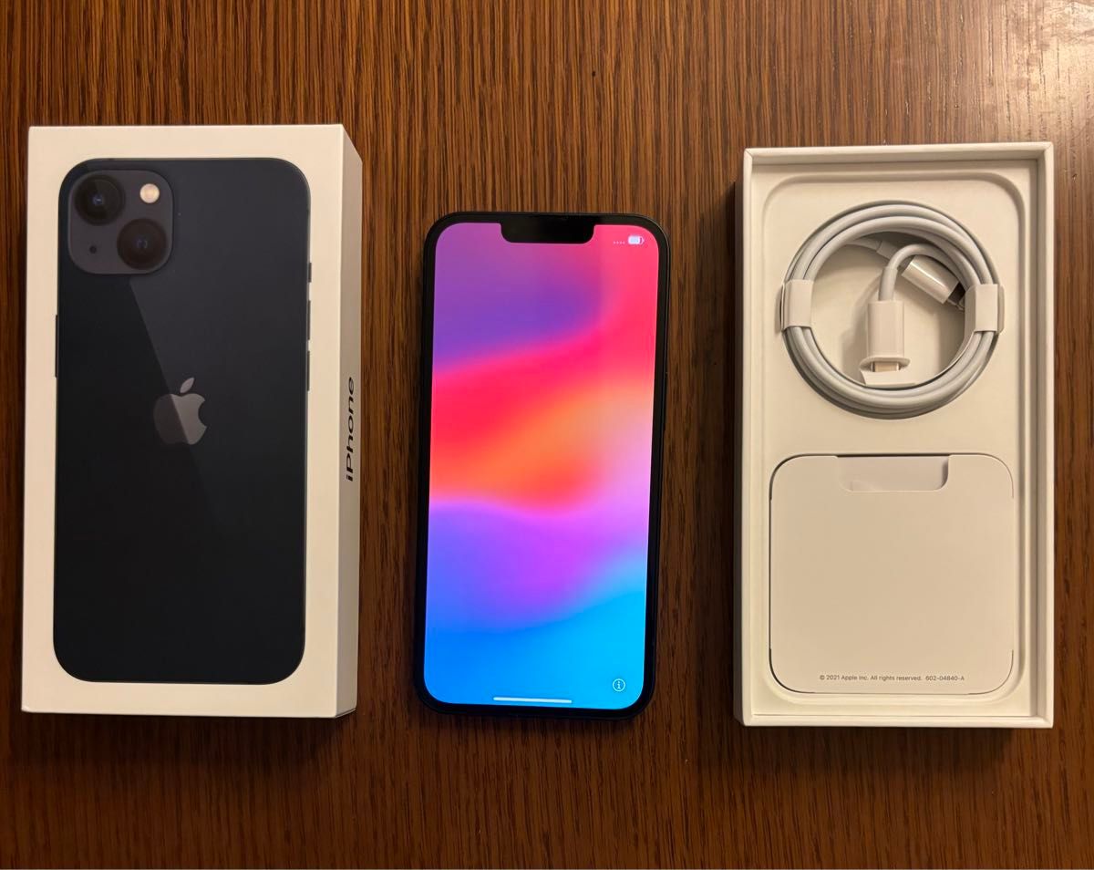 iPhone13 256gb ミッドナイトSIMフリー箱、付属品なし