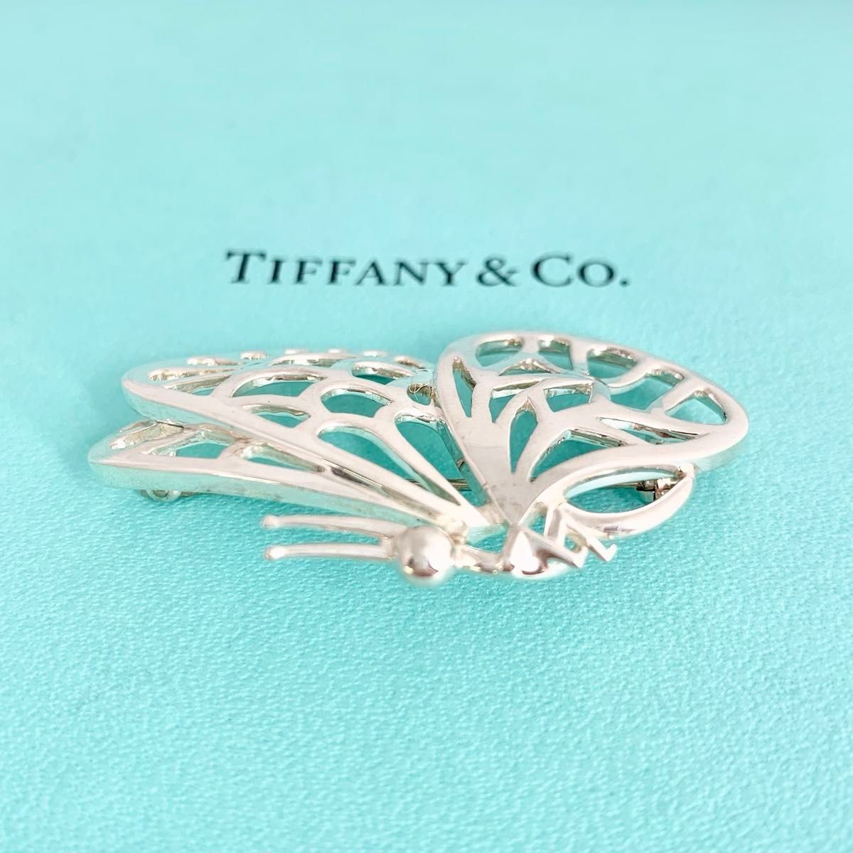 ティファニー ブローチ バタフライ 蝶 ピンバッチ シルバー925 レディース