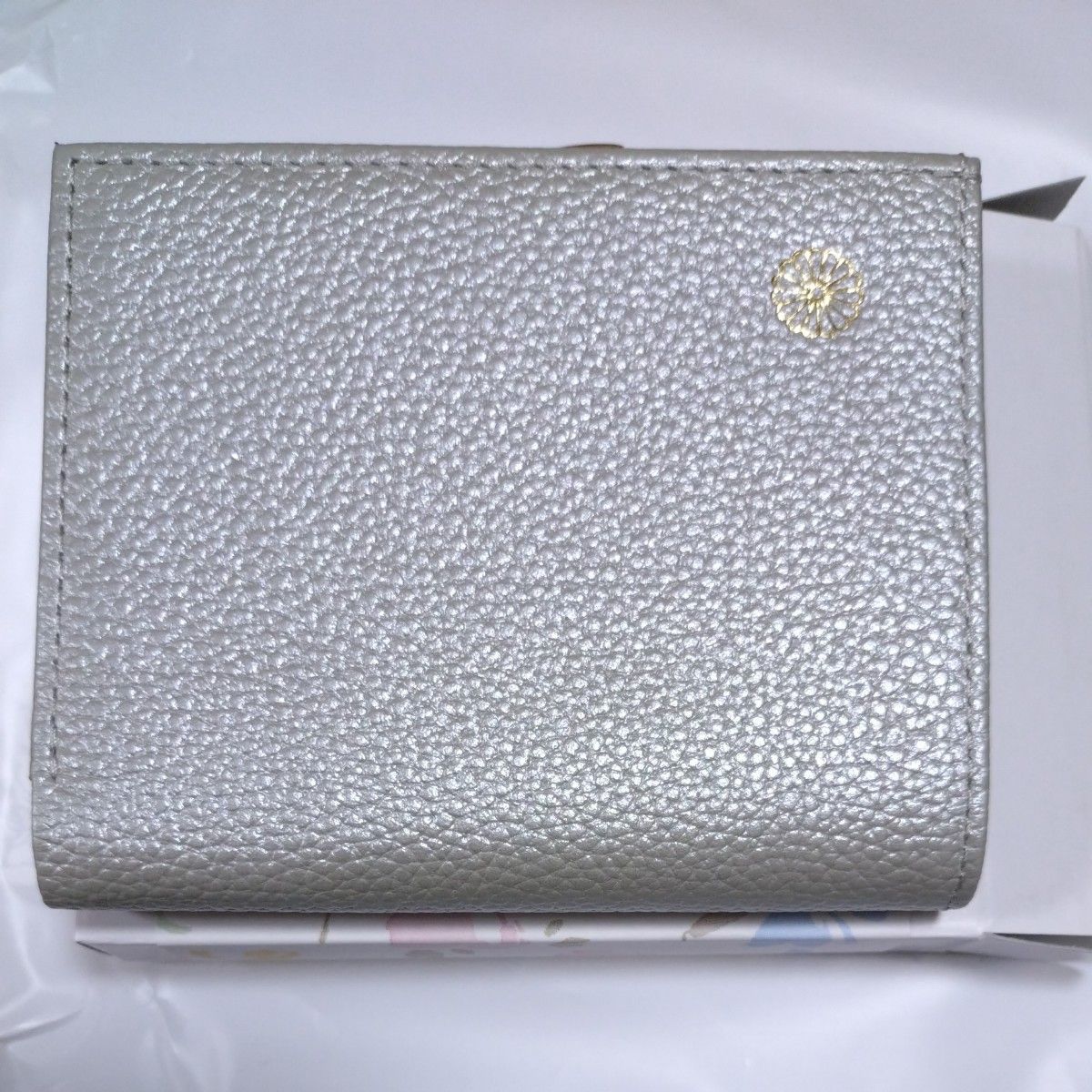 皇居 牛革がま口二つ折り財布（シルバー）｜Yahoo!フリマ（旧PayPay