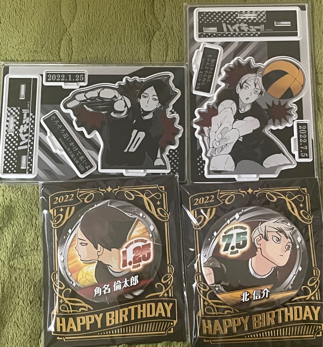 ハイキュー 名場面ジオラマフィギュア バースデイ缶バッジ アクリル