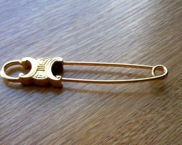 CELINE セリーヌ トリオンフ ピンブローチ 安全ピン ブローチ｜Yahoo