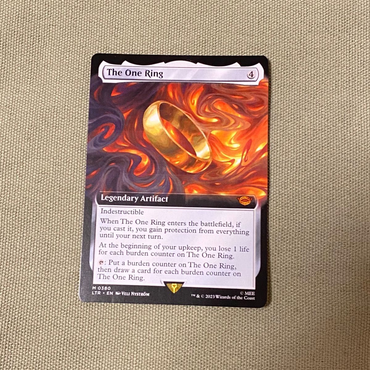 一つの指輪 英語 ボーダーレス 一つの指輪 英語 ボーダーレス MTG 一