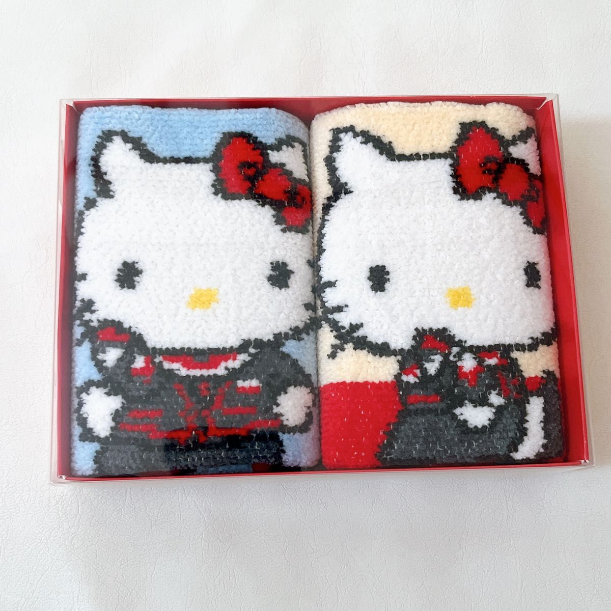 フェイラー タオルハンカチ JAL機内販売限定 CAハローキティ 2枚セット