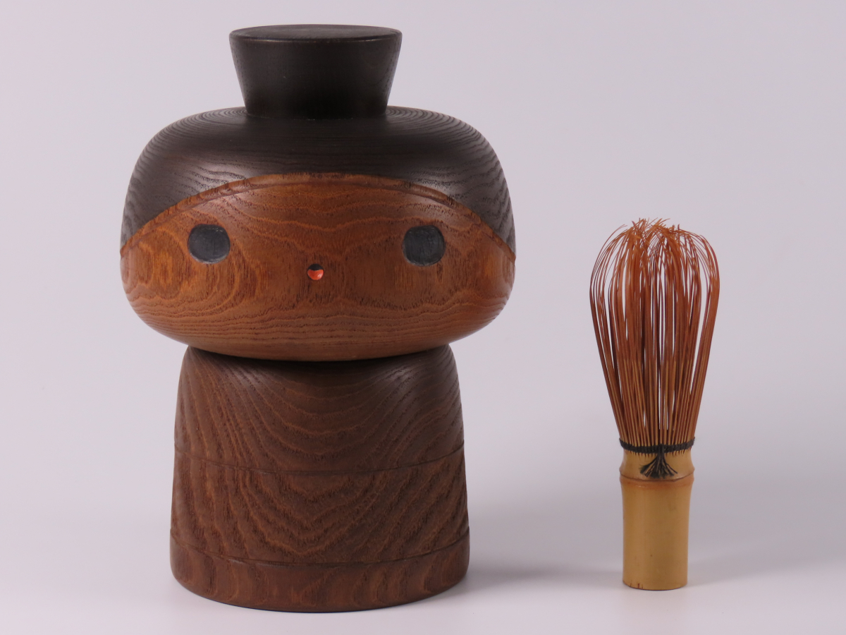 ONE'S】人気こけし作家 山中三平 本人作 大型作品 創作こけし 高16.7cm