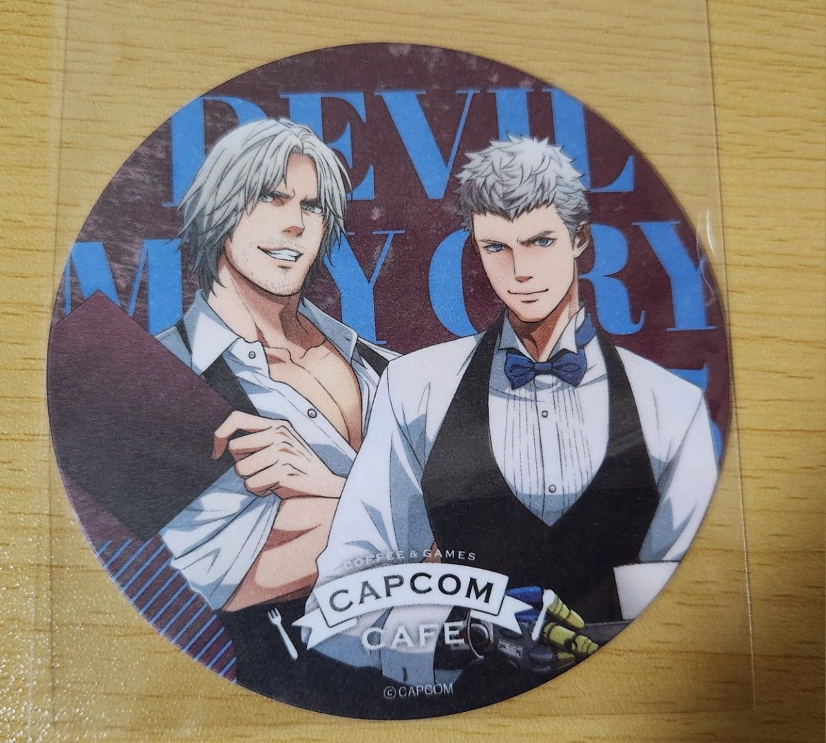デビルメイクライ5 コースター ダンテ ネロ カプコンカフェ ノベルティ
