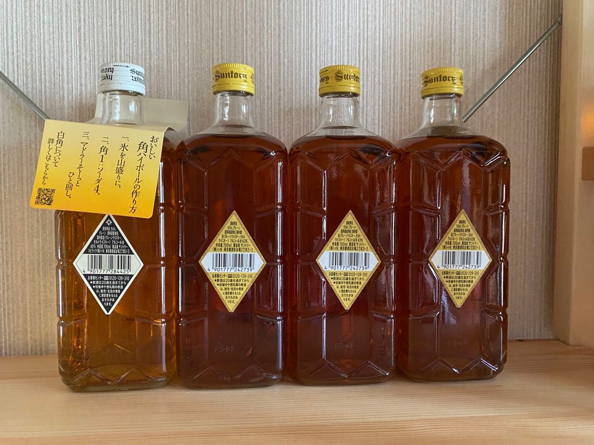 サントリー 白角 1本 角瓶 復刻版 3本 4本セット ウイスキー｜Yahoo