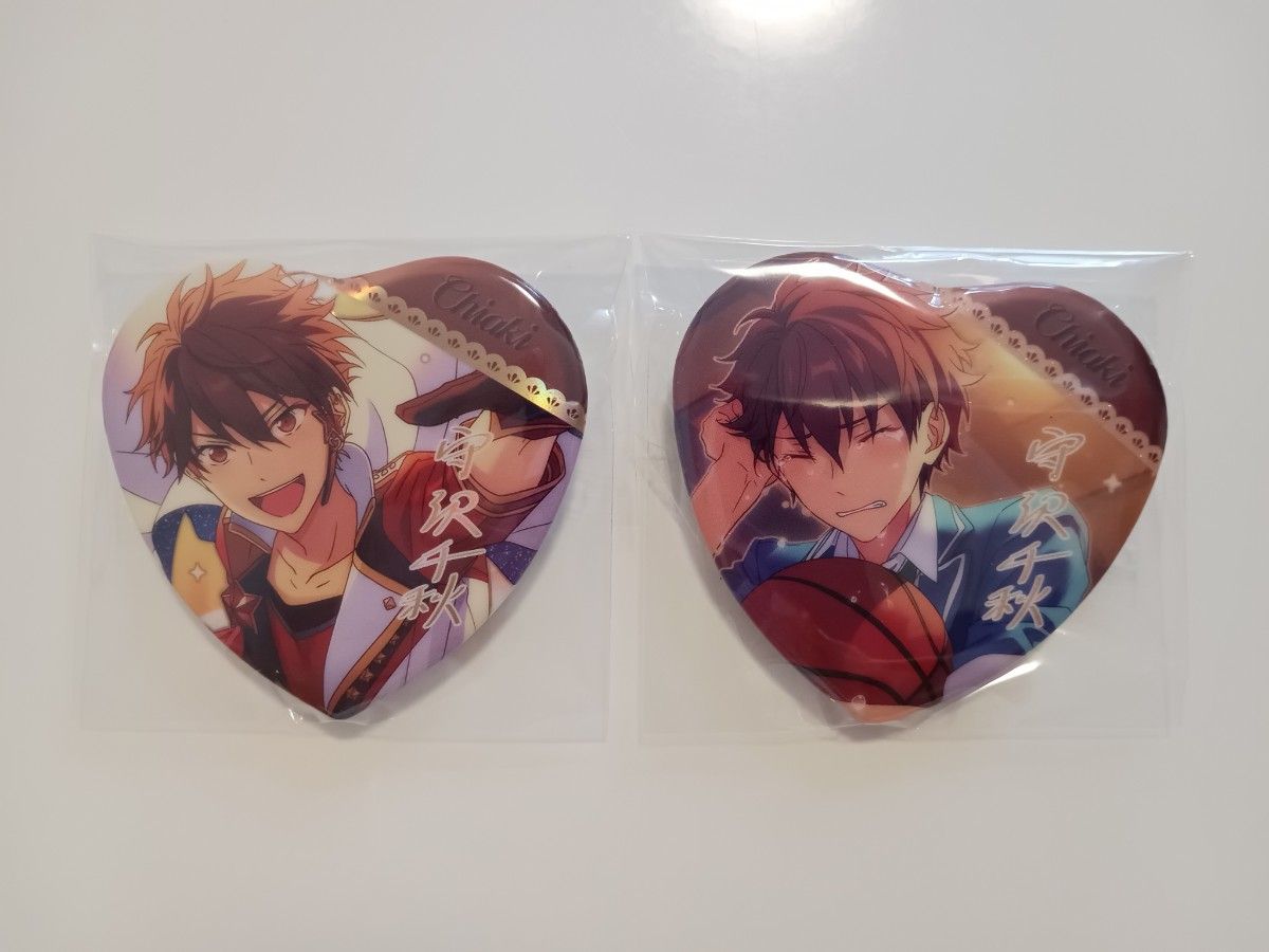 守沢千秋 ホワイトデー ハート缶バッジ 30個 あんスタ 守沢千秋