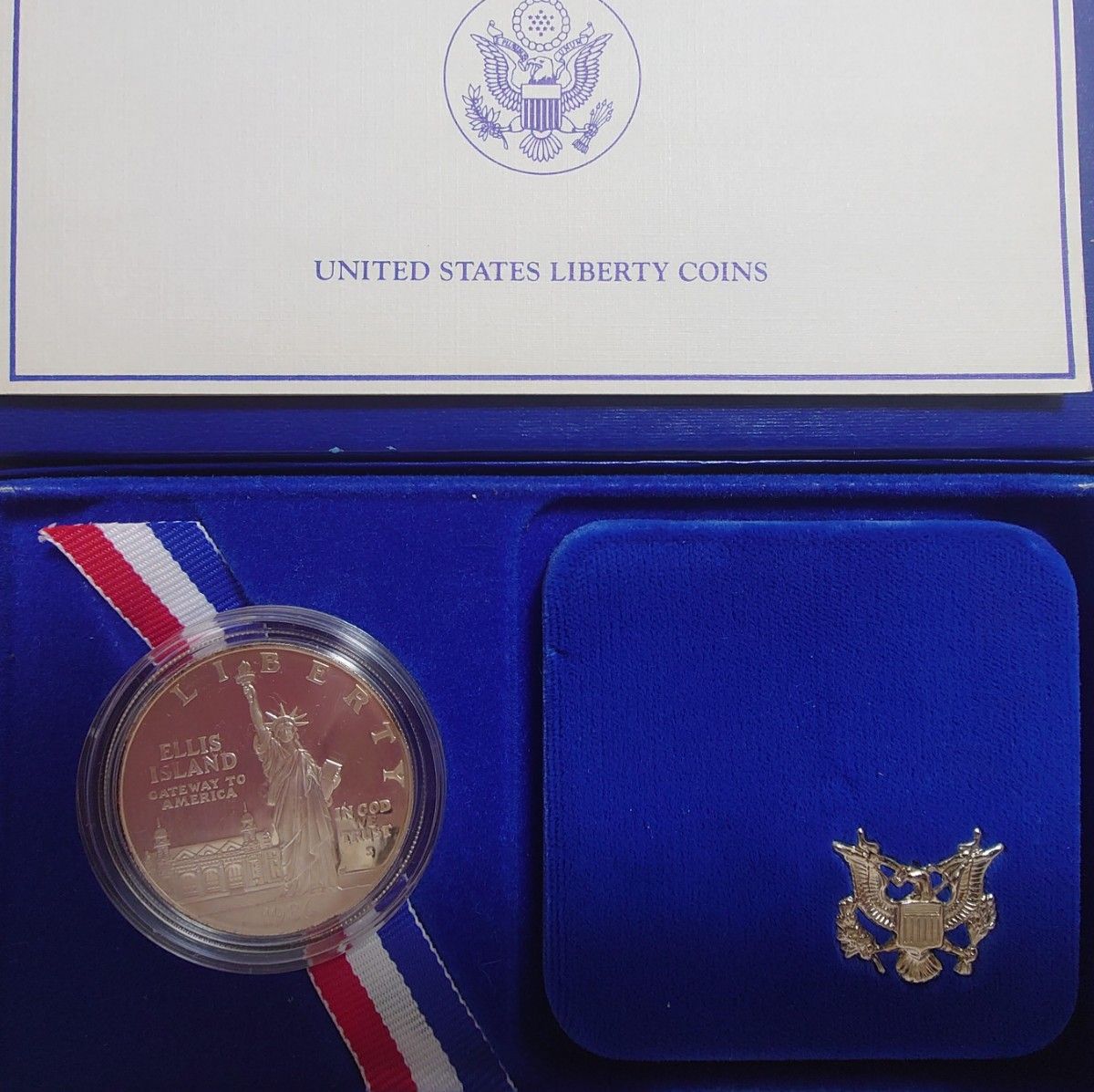 1986年アメリカ銀貨 自由の女神 リバティ1ドル記念銀貨 silver900