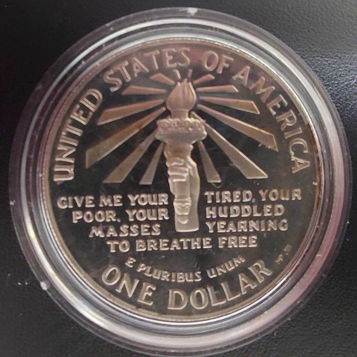 1986年アメリカ銀貨 自由の女神 リバティ1ドル記念銀貨 silver900