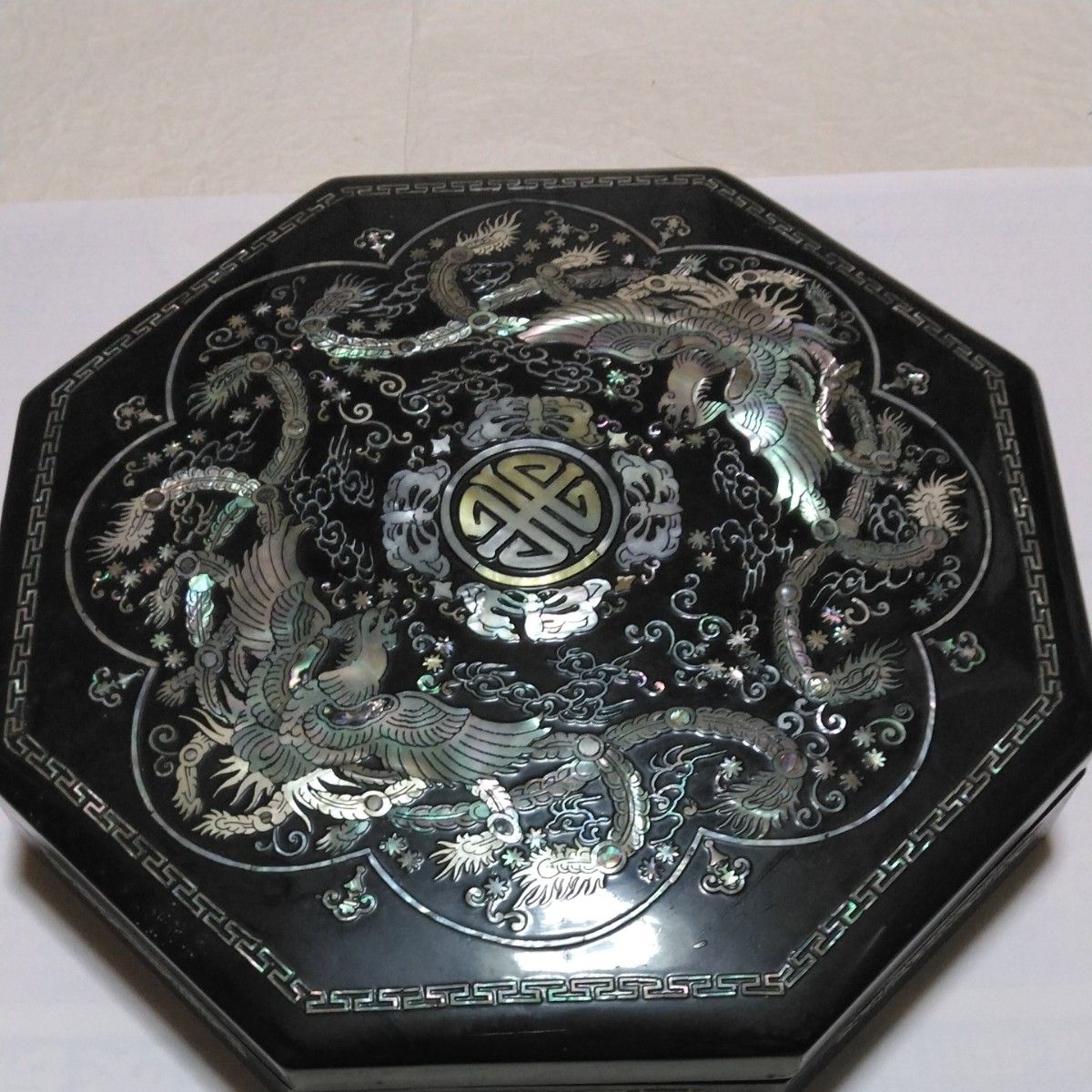 螺鈿細工 小物入れ 美術品 アンティーク 工芸品螺鈿細工 小物入れ 美術