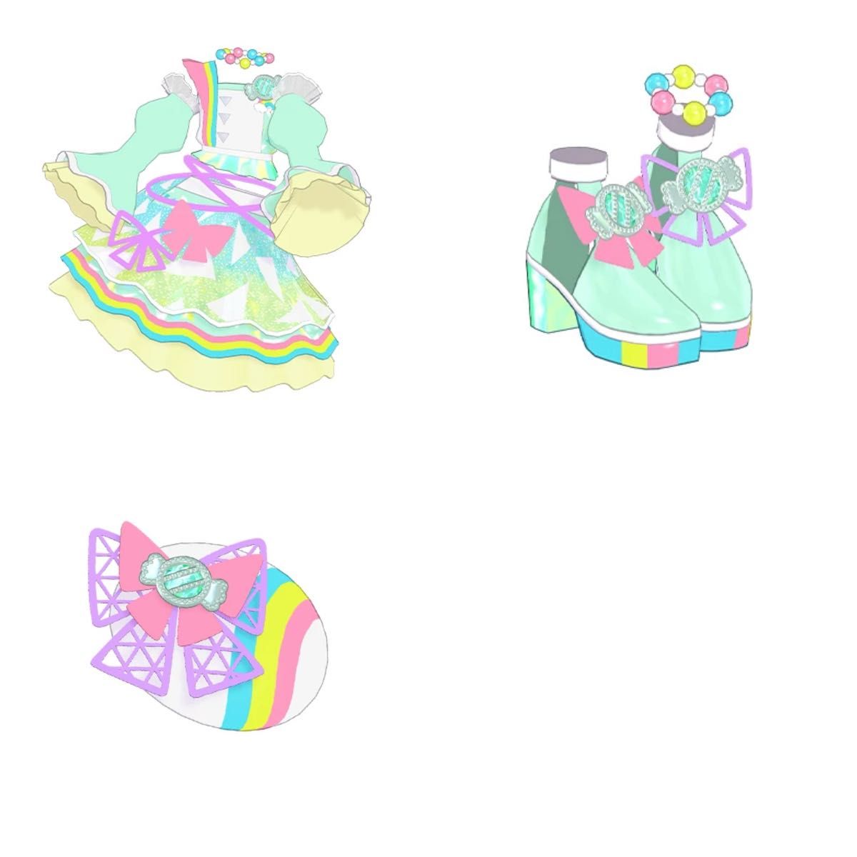 メ*1様 ひみつのアイプリ 引退品 レインボーキャンディバズリウム