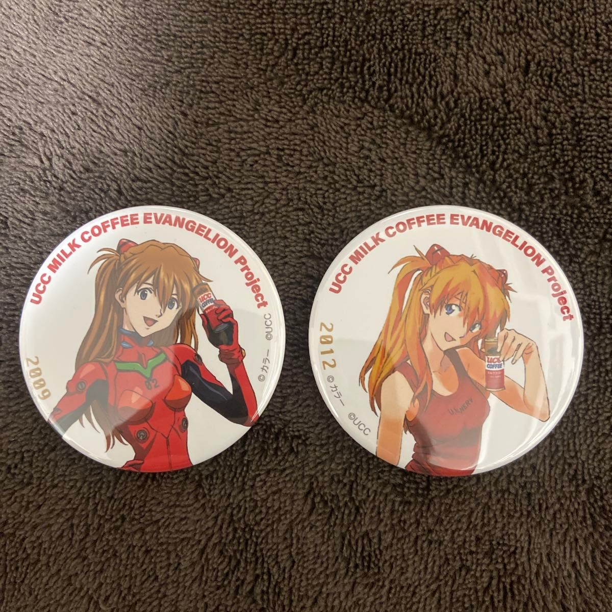 エヴァンゲリオン 歴代 イラスト缶バッジ ucc アスカ コンプリート 8点