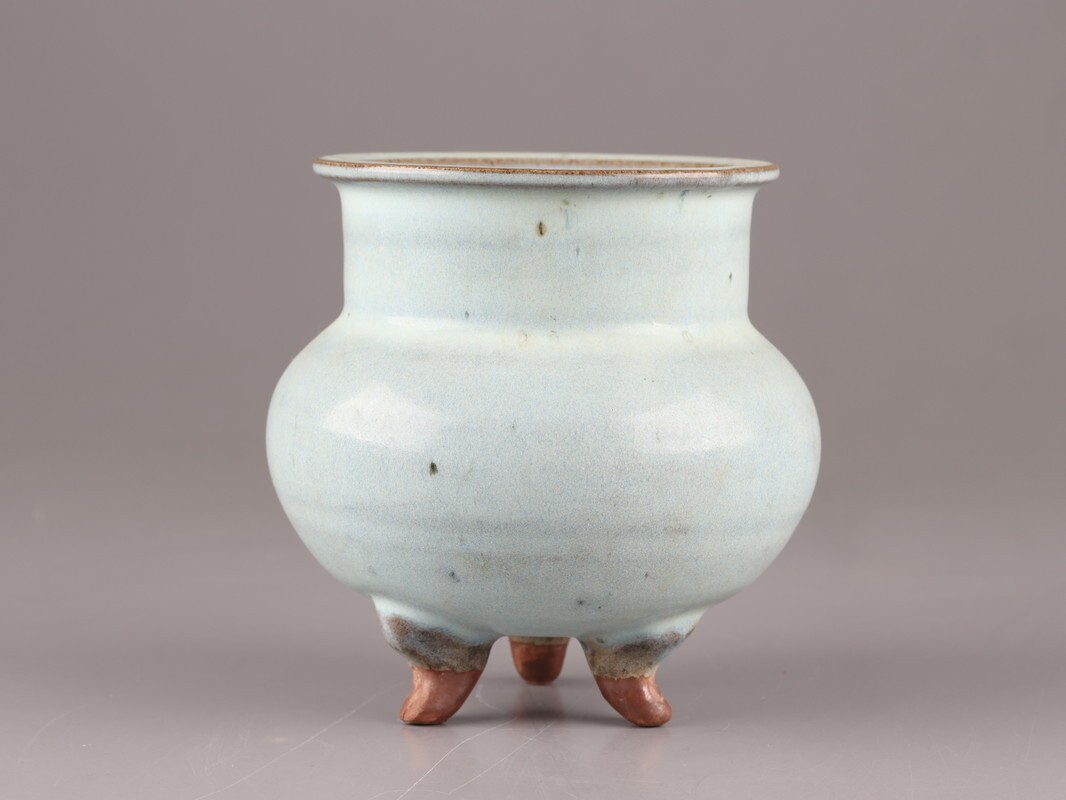 中国美術 宋時代 青白磁 湖田窯 香道具 花卉文香合 古物 時代物 唐物