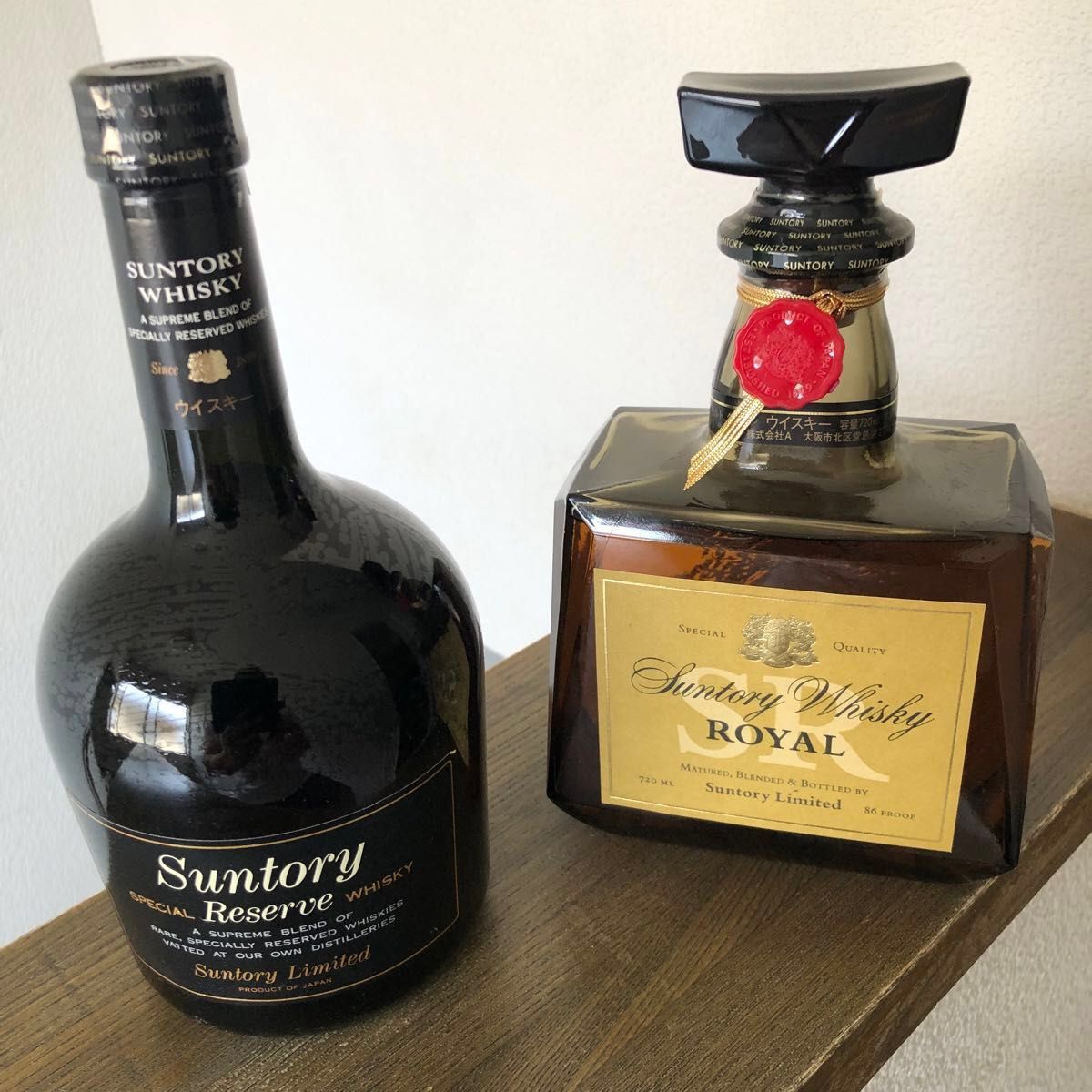 2本セットサントリーウイスキーローヤル720 1000ml未開栓古酒