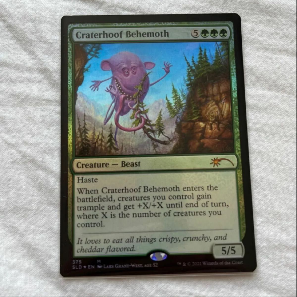 MTG 日語 ハローfoil 孔蹄のビヒモス FOIL] 孔蹄のビヒモス/Craterhoof