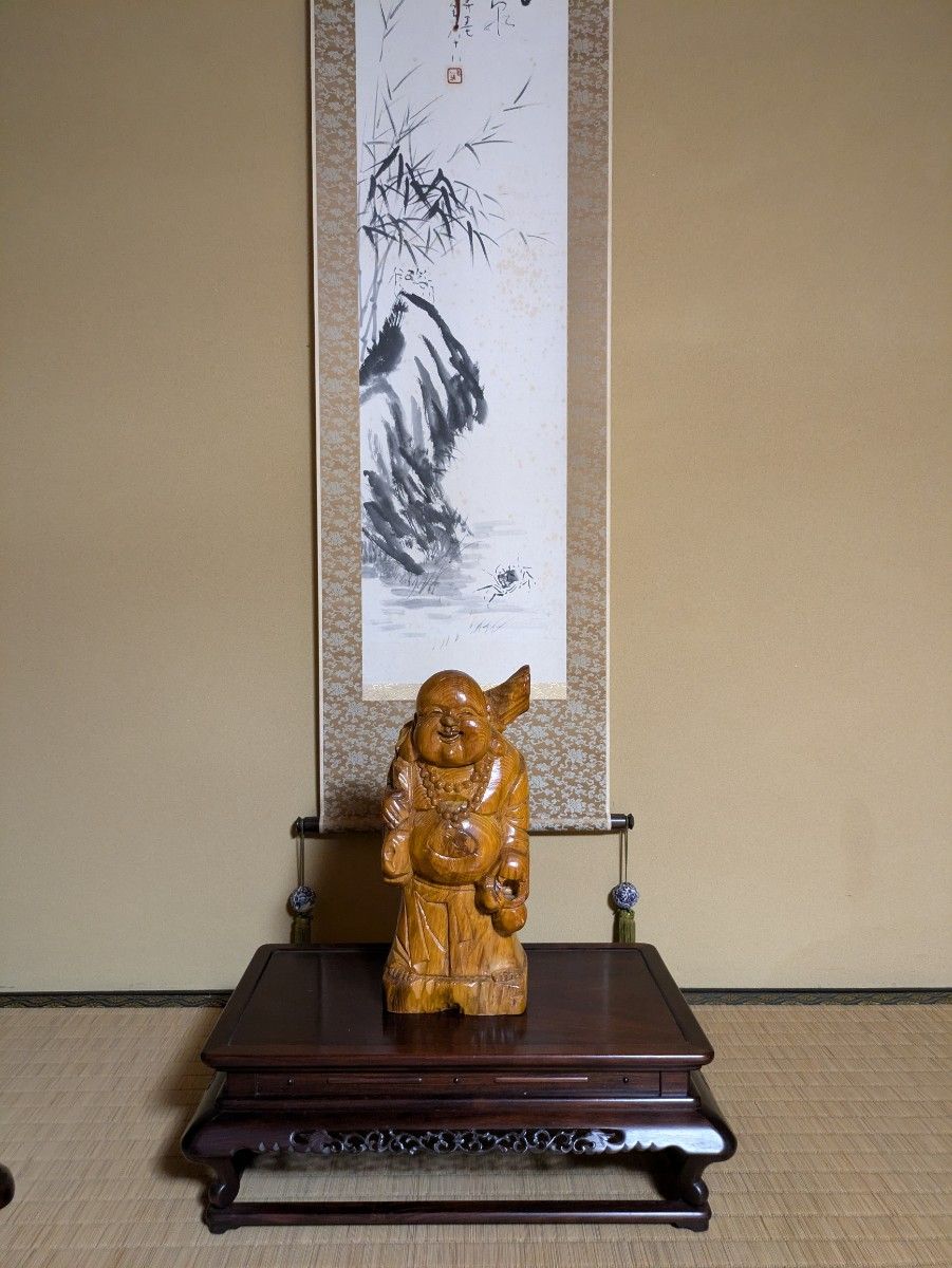 布袋様 大サイズ 工芸品 仏教美術 縁起物 骨董 古美術 開運 七福神