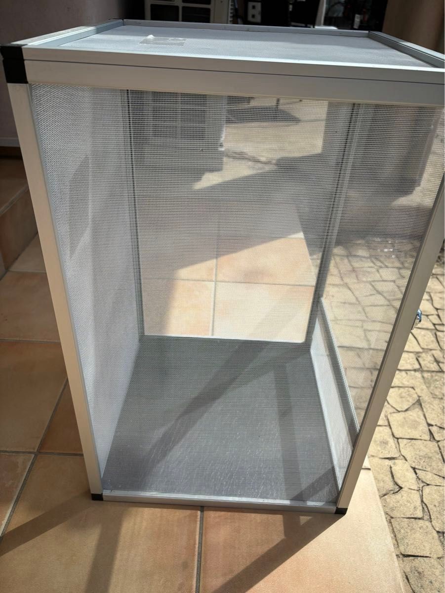 中古 42×42×66 カメレオン飼育ケージ 爬虫類 飼育ケース メッシュ