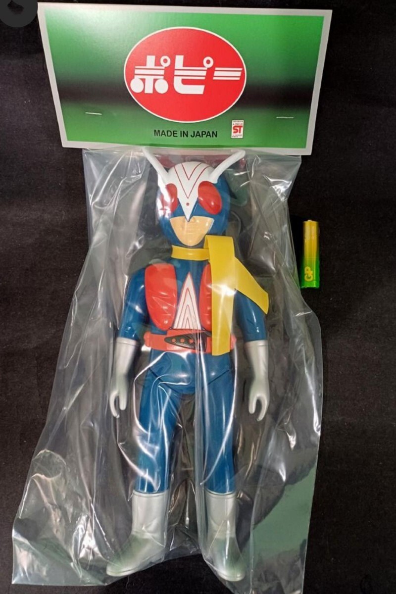 値下げ 在庫最後 ライダーマン ソフビ人形 仮面ライダー激罕 高27cm