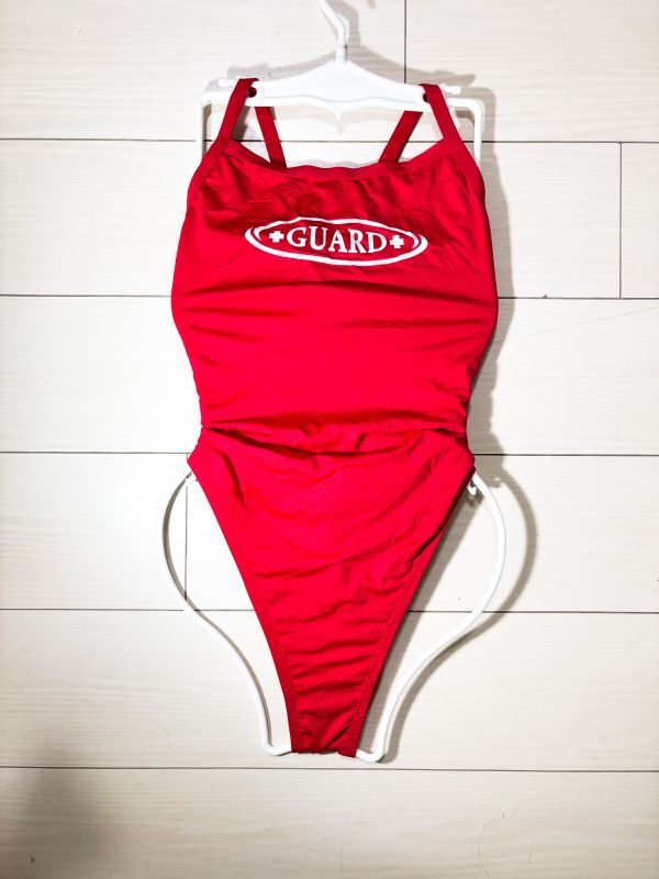 Speedo 赤 ライフセービング 競泳水着サイズL Speedo 赤 ライフ