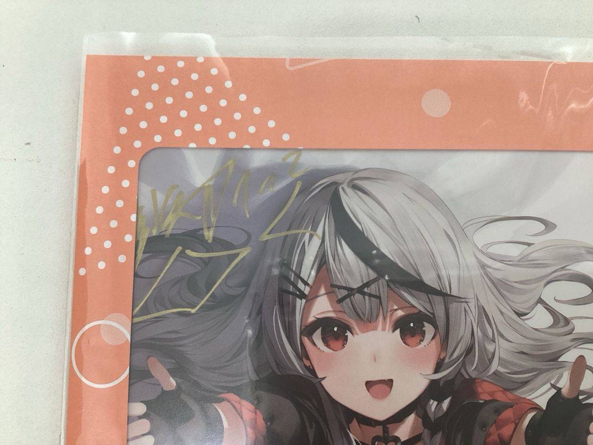 7日まで）ホロライブ 沙花叉クロヱ 100万人記念グッズ 直筆サイン ポスト