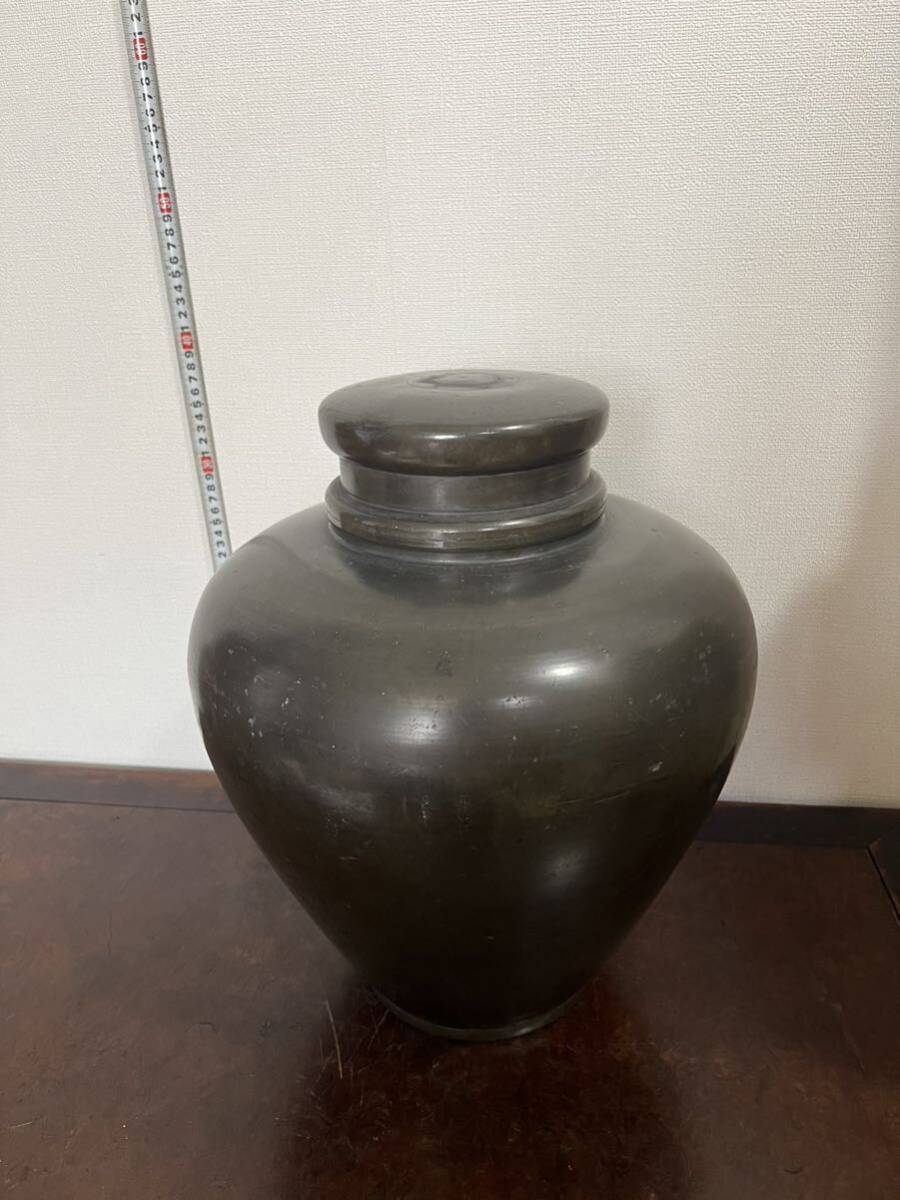 煎茶道具古錫茶壷茶心壷約307g在銘M3742