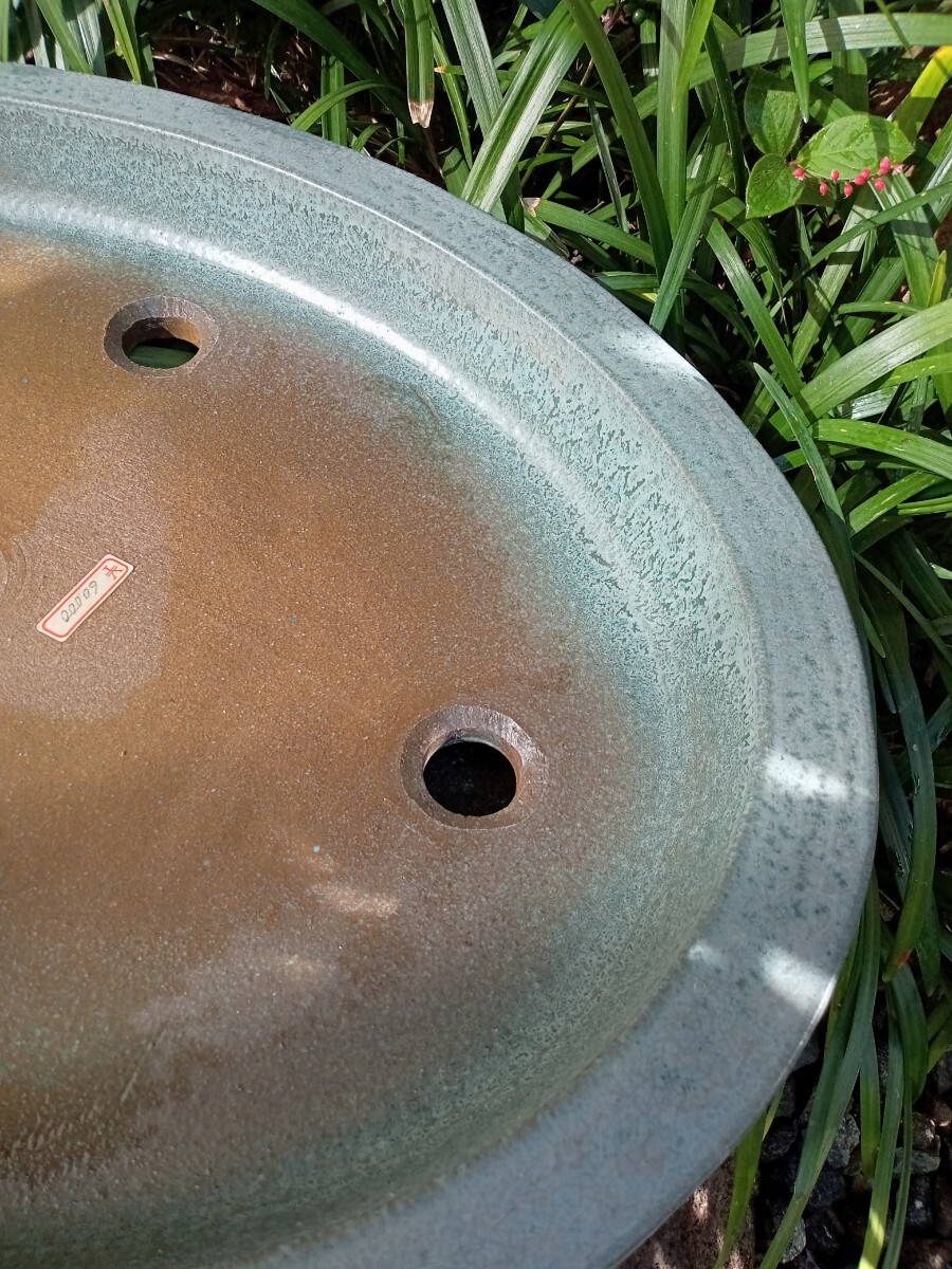 未使用 昭和レトロ 盆栽鉢 ・中国鉢 2 未使用 昭和レトロ 盆栽鉢