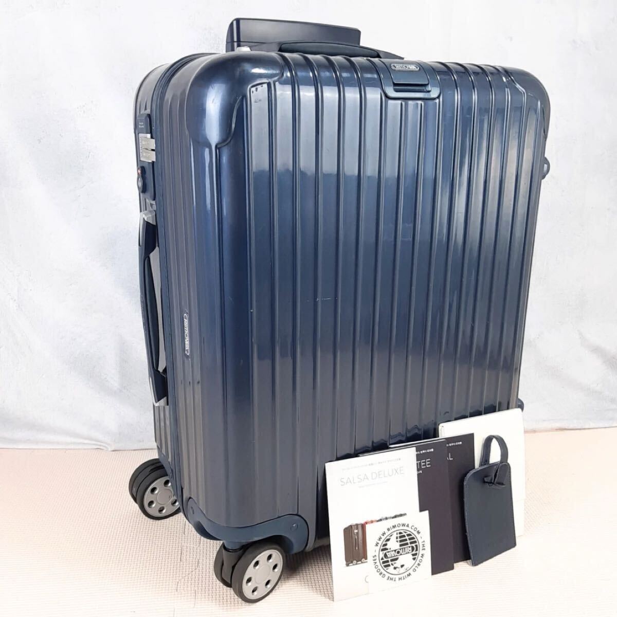 リモワRIMOWA サルサ（4輪）877.70 TSAロック ネイビー 美品リモワ