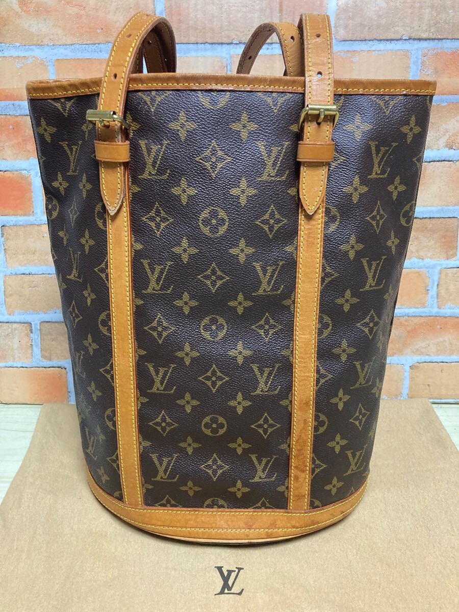 廃盤 ルイヴィトン モノグラム バケットGM バケツバッグ ショルダー
