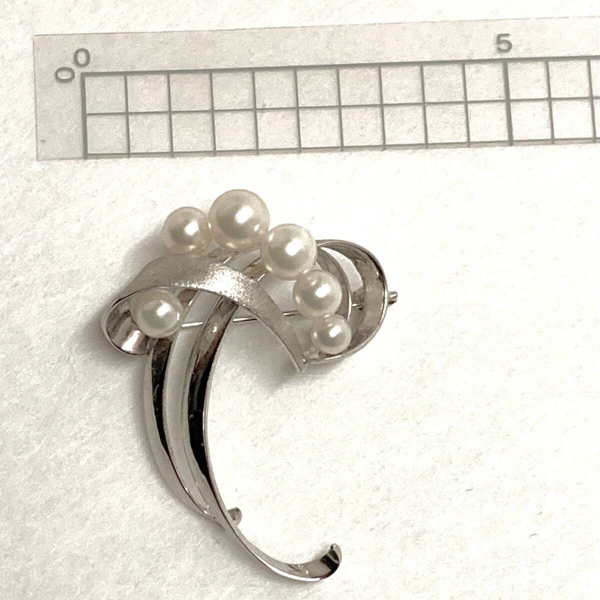 TASAKI 田崎 タサキ刻印 S刻印 本真珠 パールブローチ 6.9g アクセサリー