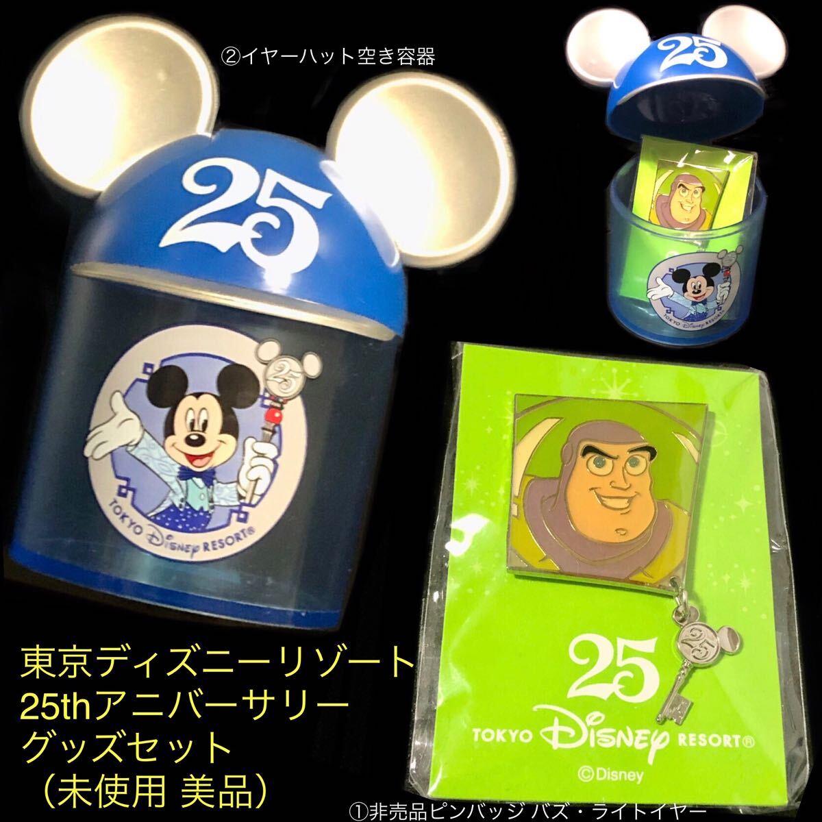 25周年グッズセット 東京ディズニーリゾート25th ①非売品ピンバッジ