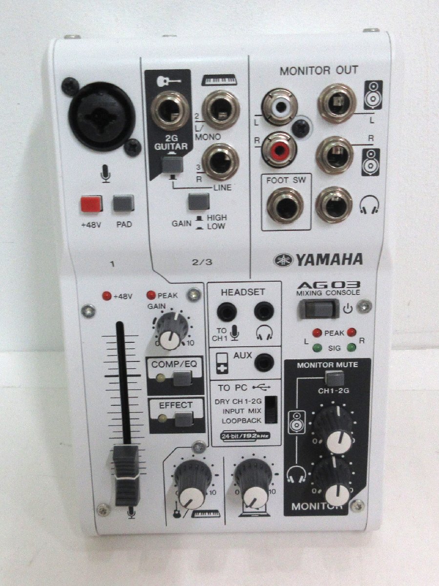 ショップ YAMAHA AG03 箱無し YAMAHA AG03 オーディオインターフェイス