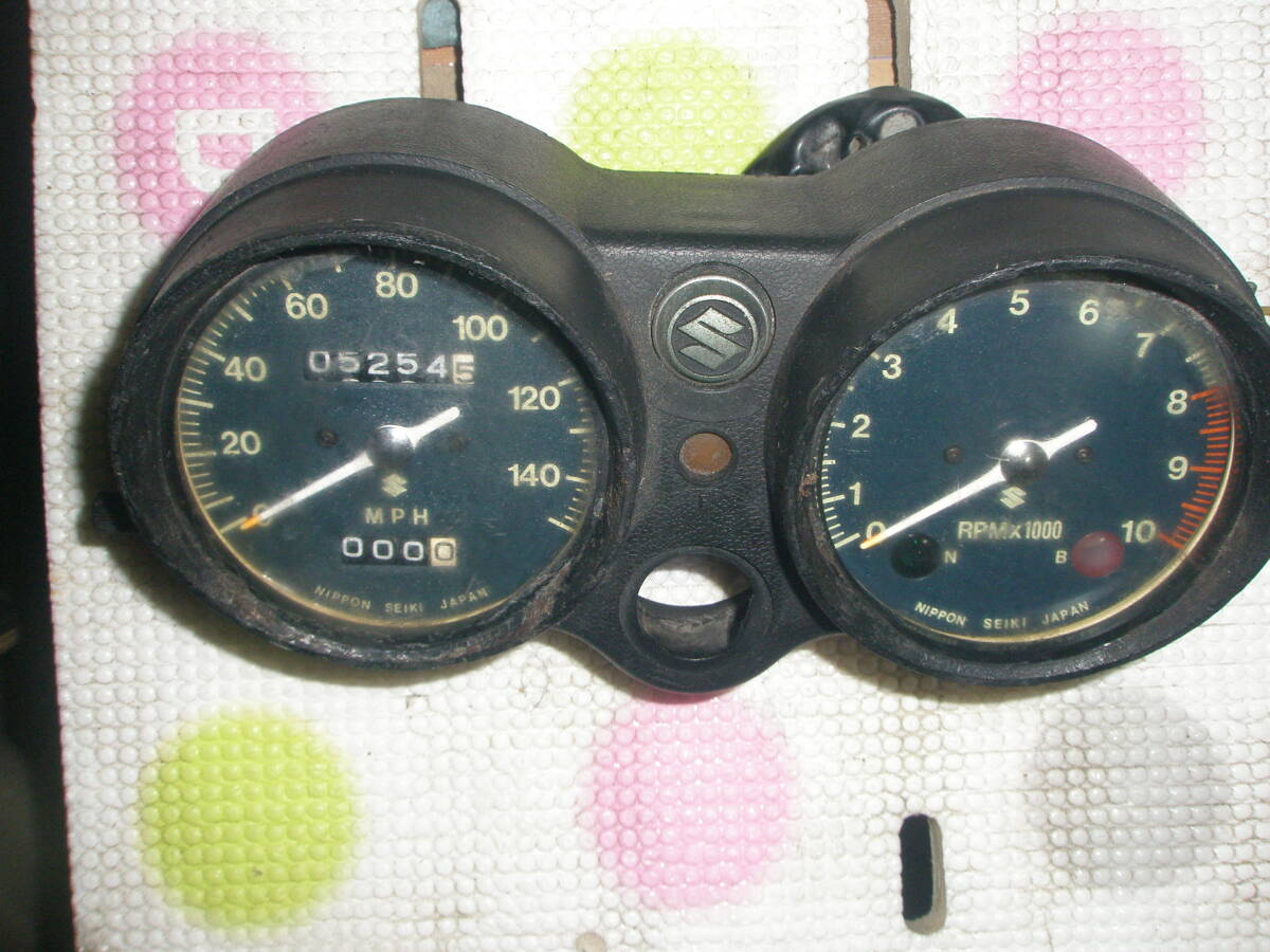 送料格安 GT380 初期 メーター＆インジケーター LED 白 セット