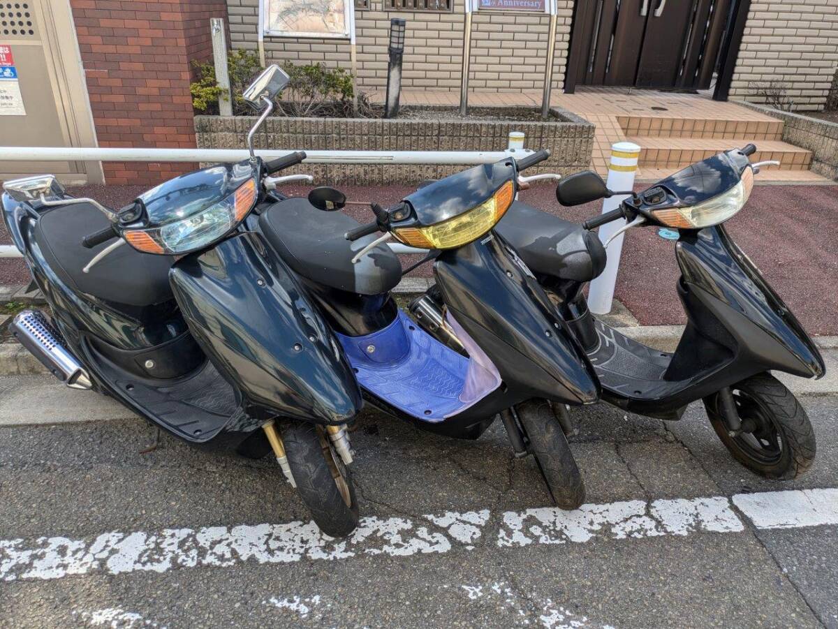 別サイトに動画 写真多数 ライブディオZX 3台セット 現在エンジン不動 現状