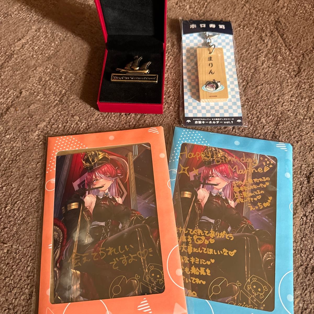 クリスマスセール ホロライブ宝鐘マリン2022誕生日記念【直筆】サイン