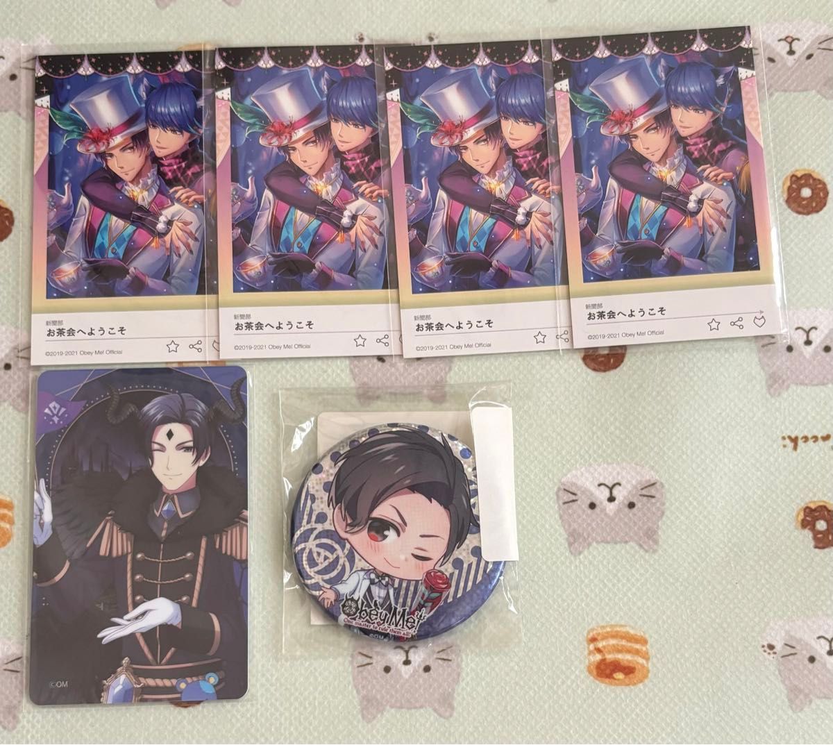 おべいみールシファーチェキ7枚ボイスカードホロ缶バッジ
