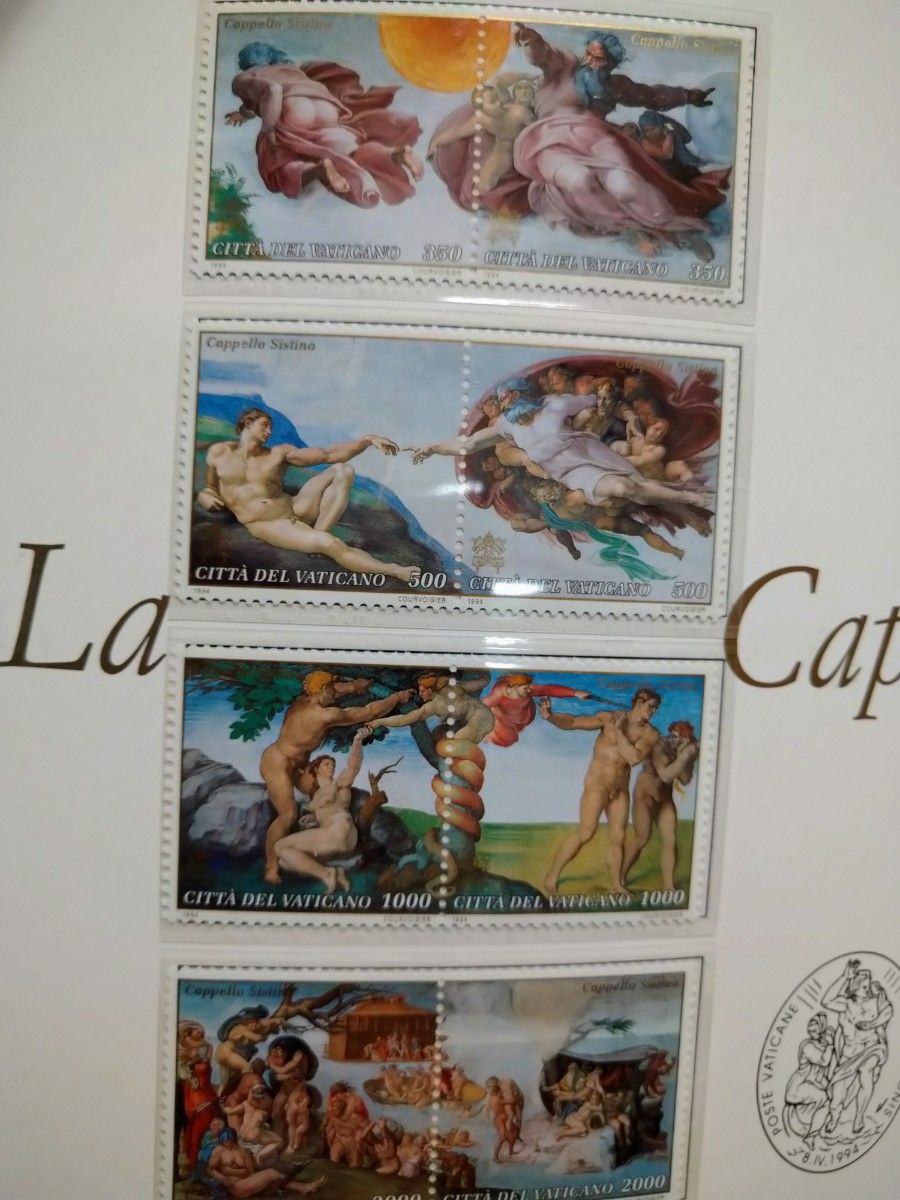 西洋絵画 カレンダー 3種類 西洋絵画 システィーナ礼拝堂 カレンダー 3