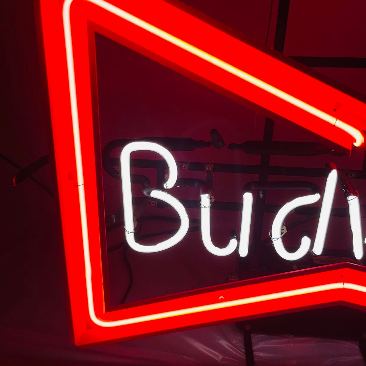ビンテージ！Budweiser バドワイザー ネオン看板 ネオンサイン