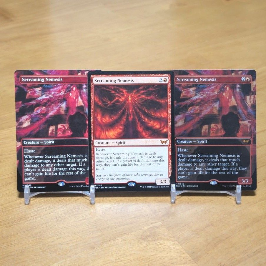 MTG 英語版 叫ぶ宿敵 ボーダーレス版 4枚セット 叫ぶ宿敵 ボーダーレス