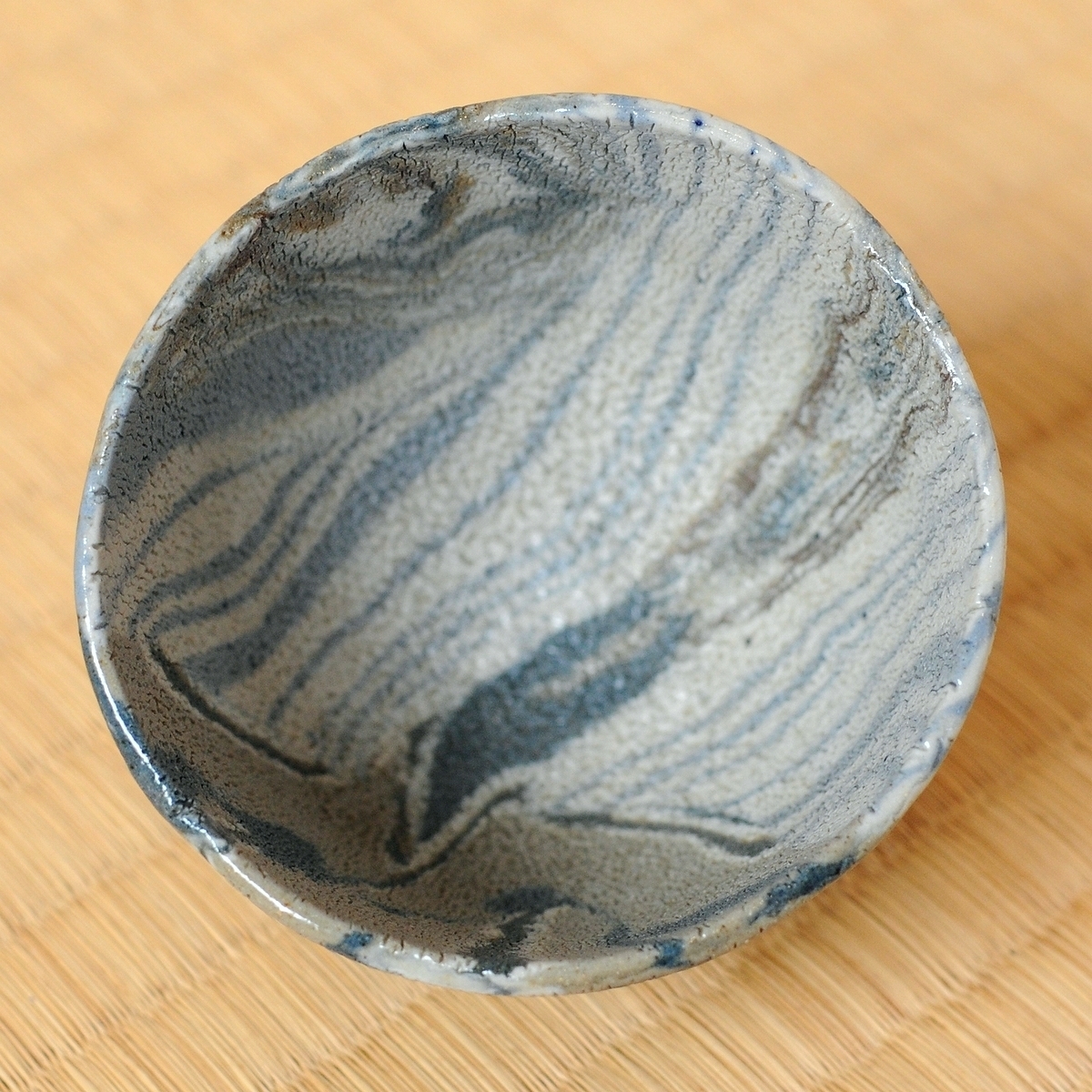 人間国宝 松井康成 練上嘯裂酒呑 （ ぐい呑 盃 練上手 ）｜Yahoo