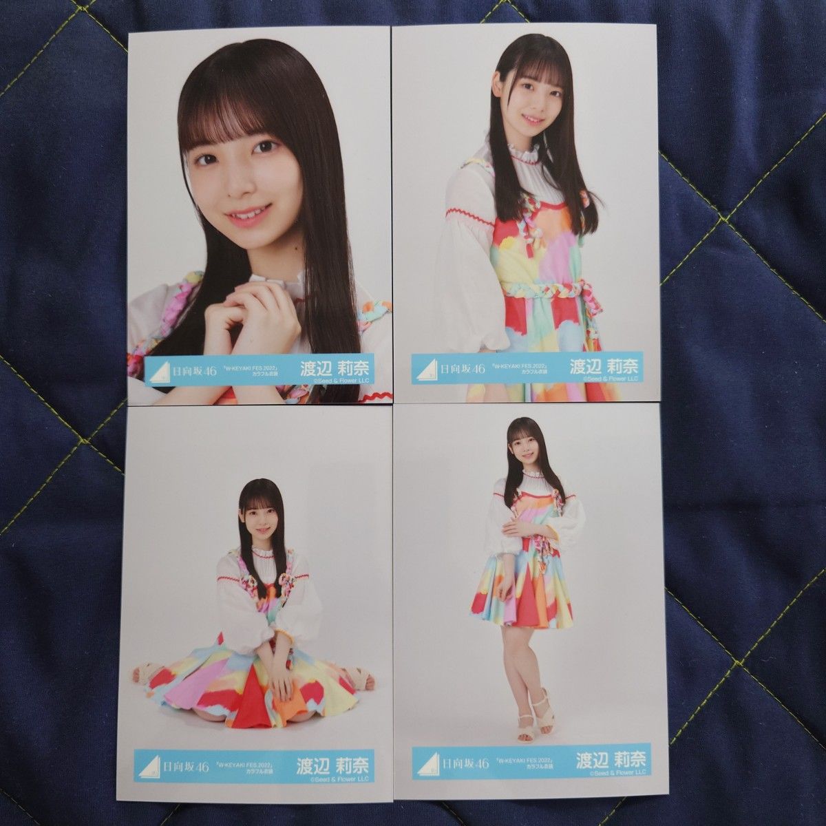 日向坂46渡辺莉奈生写真直筆サインHappyTrainTour2023サンタ衣装