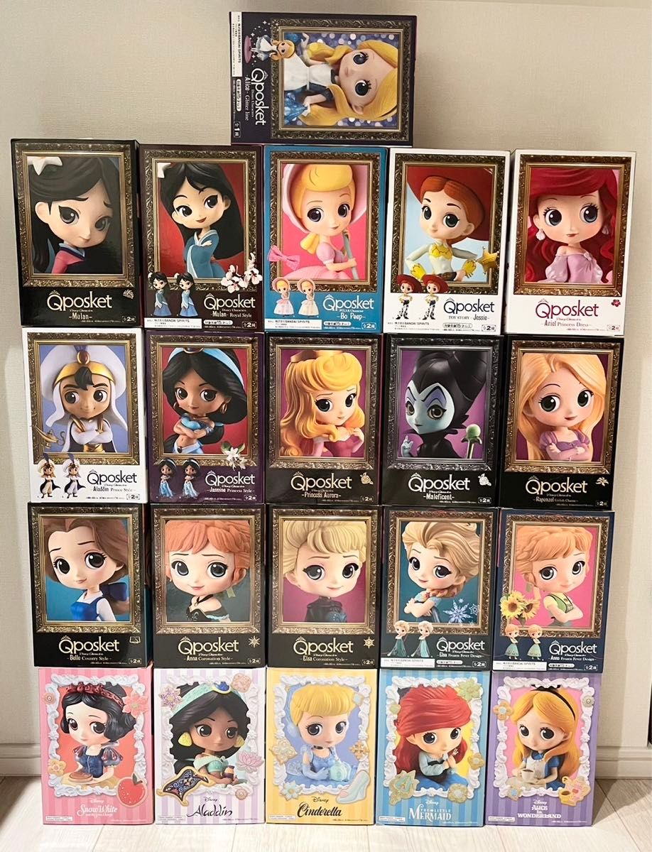 Qposket ディズニープリンセス フィギュア12個セット！ BANPRESTO