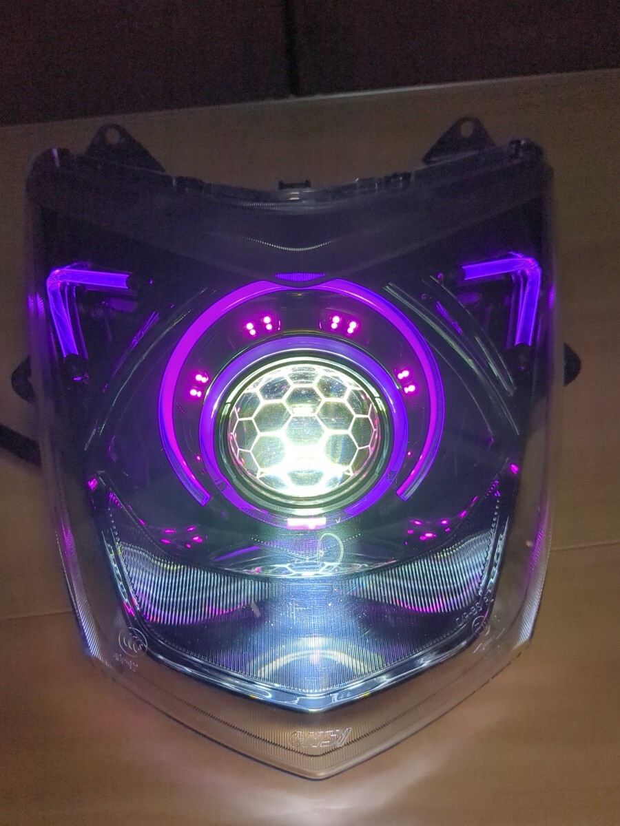 パープルシグナスX 3型 デビルアイ 社外ヘッドライト LED se44j1yp