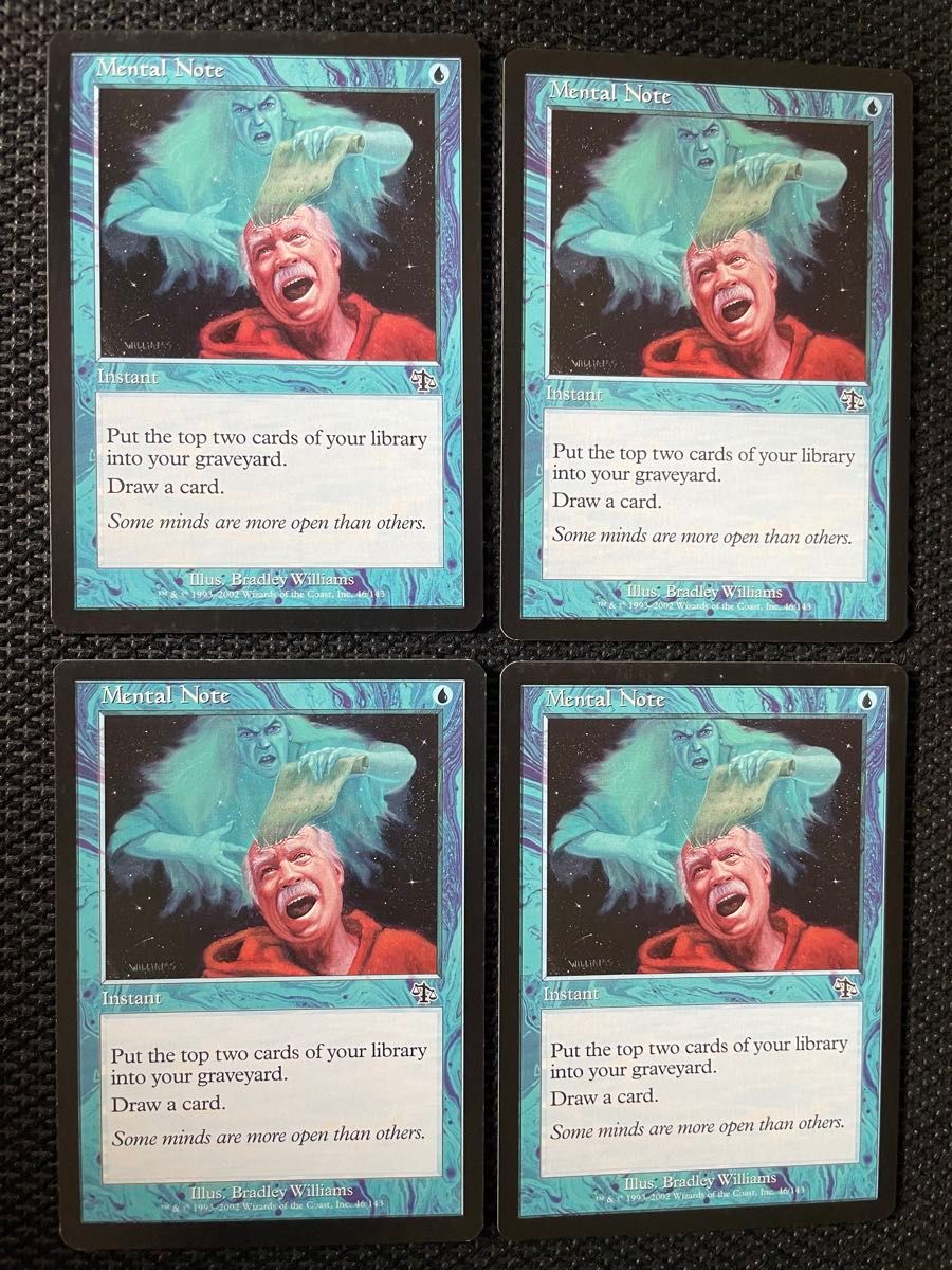 MTG 留意/Mental Note foil ジャッチメント 日本語 4枚 MTG 留意